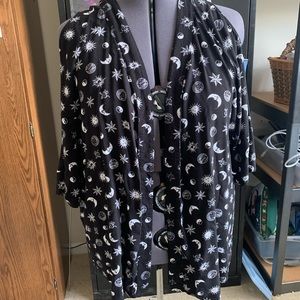 4x hot topic celestial cold shoulder kimono